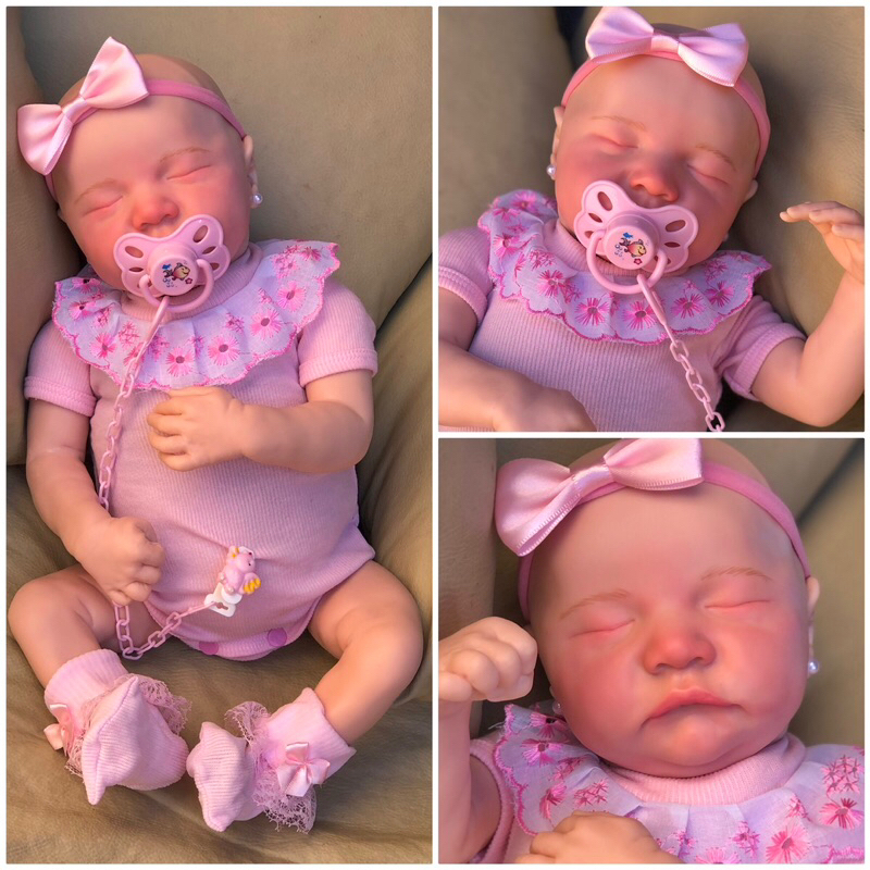 BAOERYAA bebe reborn menina - Reborn Baby realista,Bebê reborn de silicone  original,20 polegadas 50cm silicone molinho corpo inteiro lavável boneca