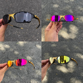 Óculos Juliet, Lente Colorida, Proteção UV Espelhada, Lupa Mandrak, Original