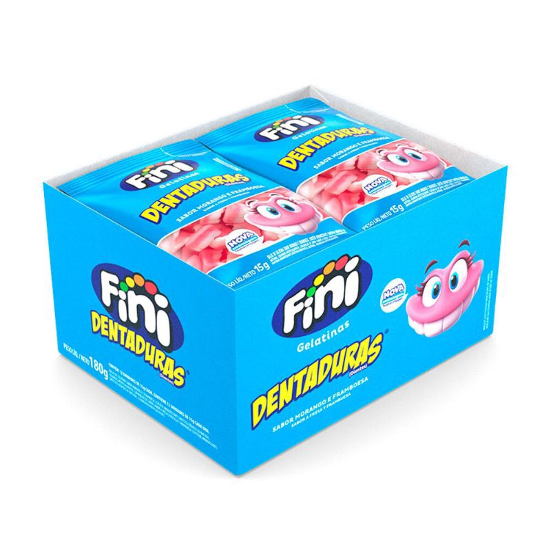 Caixa Fini Mini dentaduras com 12 Unidades de 15g | Shopee Brasil
