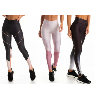 Kit 3 Calça Legging Esportiva Flexibilidade