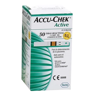 Accu-chek Active 50 Tiras em Oferta na Shopee
