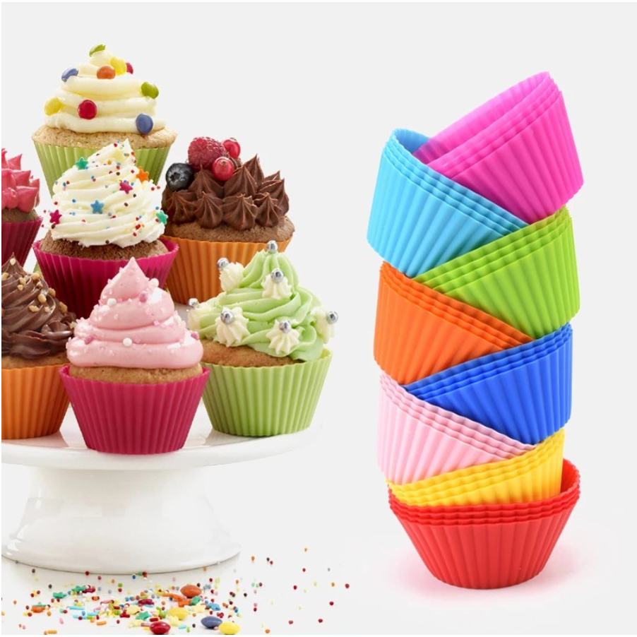 Forminhas Kit 20 Forma Assadeira para Cupcake Mini Muffin Bolinho silicone