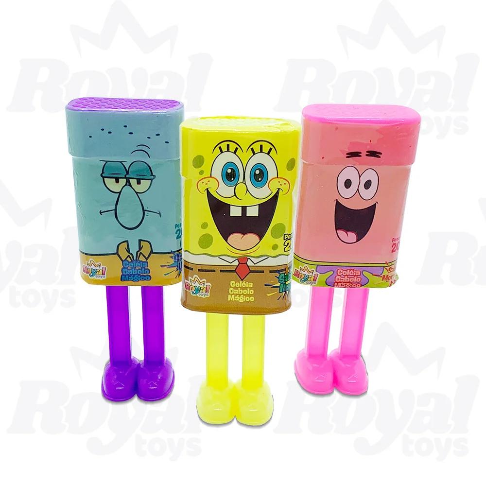 Kit 3 unidade Geleia Cabelo Mágico Bob Esponja 20g unidade