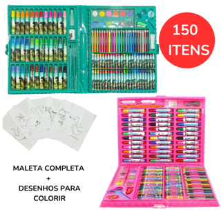 Kit Escolar Maleta Infantil de Pintura 150 Peças Mundo Dos Dinossauros  Jurassic Park Menino Pintar Desenhar em Promoção na Americanas