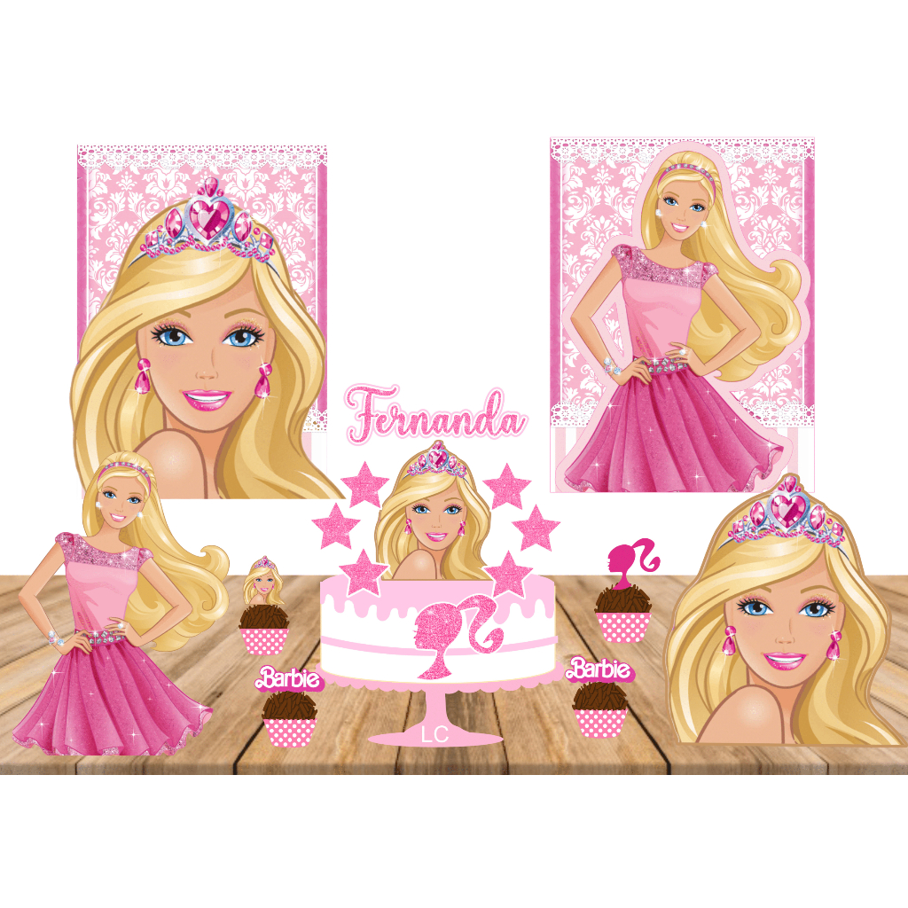 Kit Festa (só Um Bolinho) - Tema: Barbie