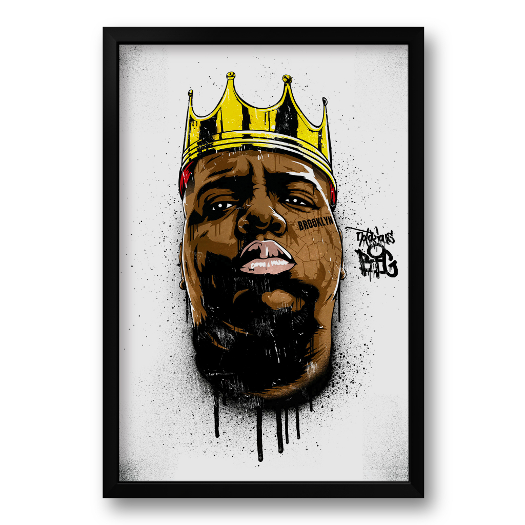 Quadro com Moldura Notorious B.I.G. | Shopee Brasil