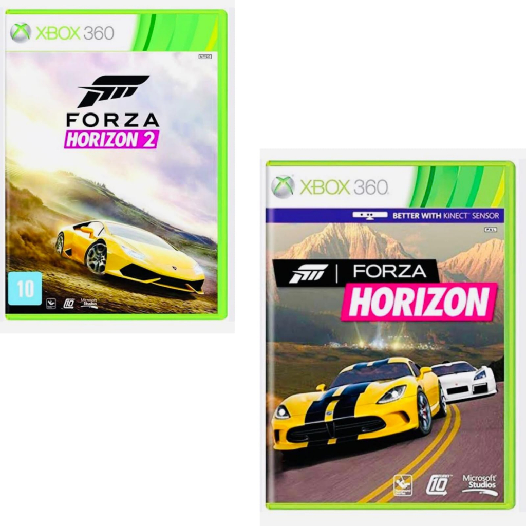 FORZA 1 e 2 XBOX-360 KIT 2 JOGOS