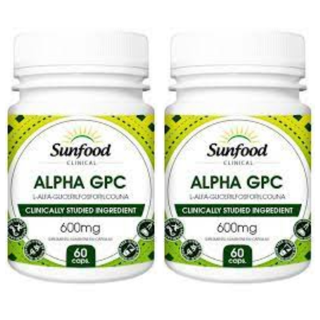 Kit 2 Un - Alpha Gpc 600mg 60 Capsulas Sunfood | Shopee Brasil