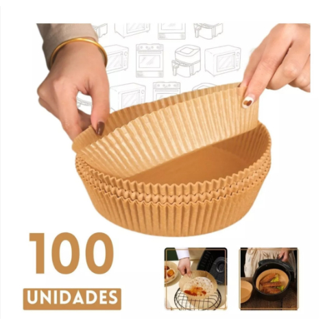 Forma De Airfryer Descartável Antiaderente De Papel Cozinha Redondo Fr –  Dafu Shop