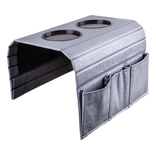 Bandeja Esteira Apoio de Copo Sofá Porta Copo ou Porta Controle em Corino - Durabilidade Longa - Acabamento com costura - Marrom, Preto, Amarelo, Vermelho, Azul, Cinza, Grafite, Branca e Bege