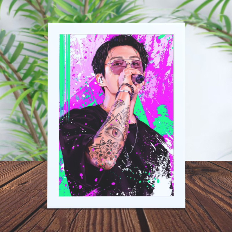 BTS JUNGKOOK A4サイズ Quadro A4 Jungkook - JK - BTS - army | Shopee Brasil