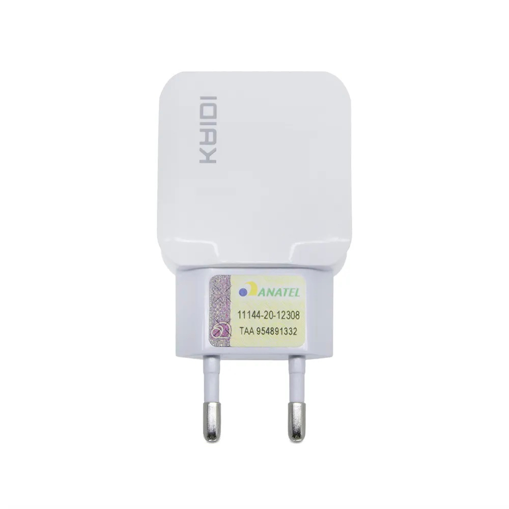 Kit Carregador 2 USB KAIDI KD-301 2 Saídas USB