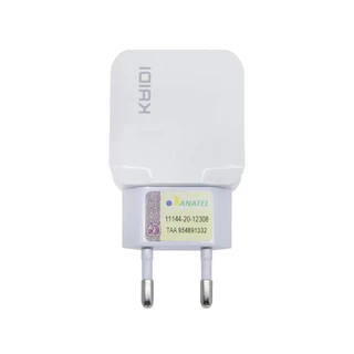 Kit Carregador 2 USB KAIDI KD-301 2 Saídas USB