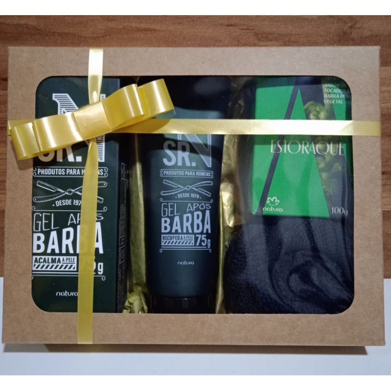 Kit Presente Gel Pós Barba + Sabonete - Natura | Shopee Brasil