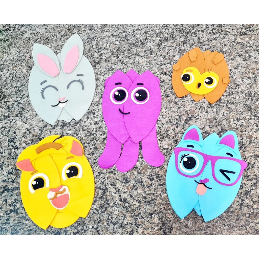 Recorte em Feltro - Turma Bolofofos - Moldes Monique Rangel | Shopee Brasil