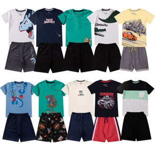 KIT C/10 peças total 5 Conjuntos Infantil Menino Tamanho 1 ao 14