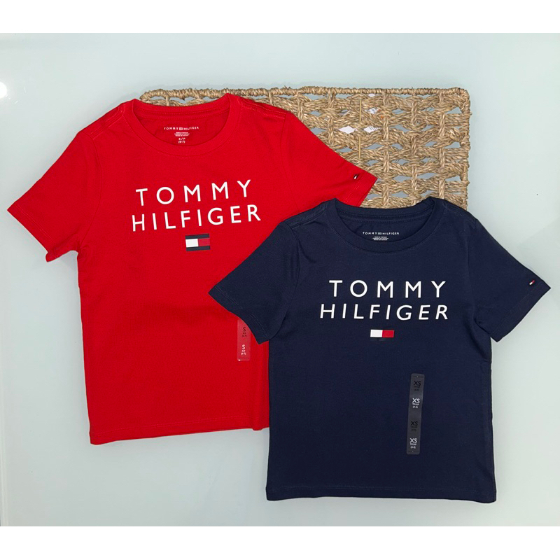 Camiseta Tommy Hilfiger Logo Bordado Bege - Compre Agora