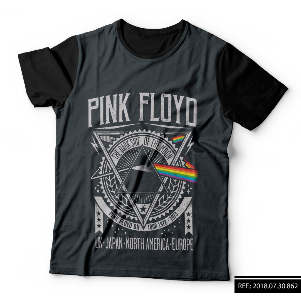 Camiseta Banda Rock Pink Floyd Arte Top