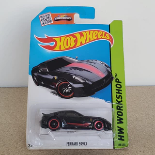 HOT WHEELS FERRARI 599XX SUPER TREASURE HUNT SUPER T HUNT STH - Miniatura Diecast Premium - Pneus de borracha - Lacrada.