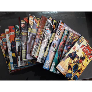 HQ Marvel - Especiais X Force Almanaque Marvel Tropa Alfa Justiceiro Wolverine X-Man Excalibur