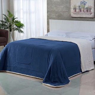 Cobertor Sherpa Dupla Face Manta Macio Tamanho Queen