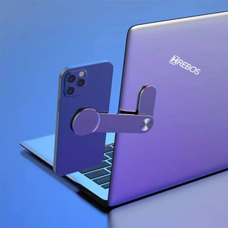 suporte de celular de aluminio fixa-se no notebook ou computador fechamento compacto para transporte