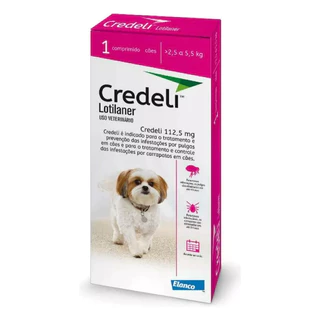 Credeli Antipulgas e Carrapatos Cães de 2,5 a 5,5kg 112,5mg 1 Comprimido Elanco em Oferta na Shopee