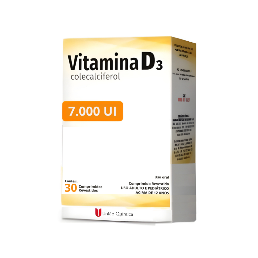 Vitamina D3 7.000Ui - 30 Cápsulas / União Química