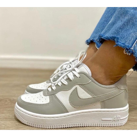 Tenis Nyke Air force Feminino branco promoção tênis tendencia blogueira casual