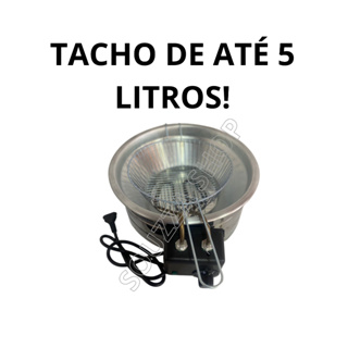 Fritadeira Elétrica em inox tacho 5 litros profissional em inox souzza shop
