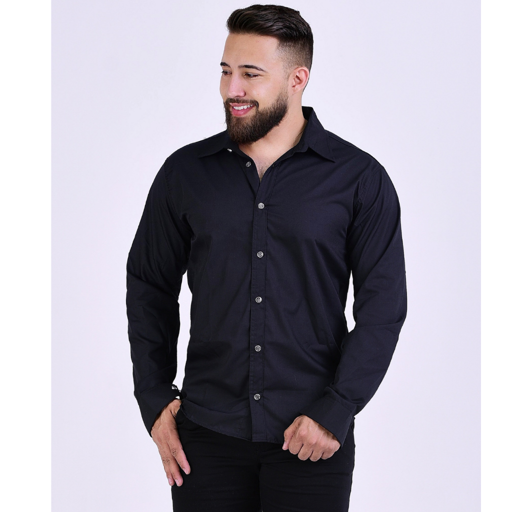 Roupa social toda preta sales masculina