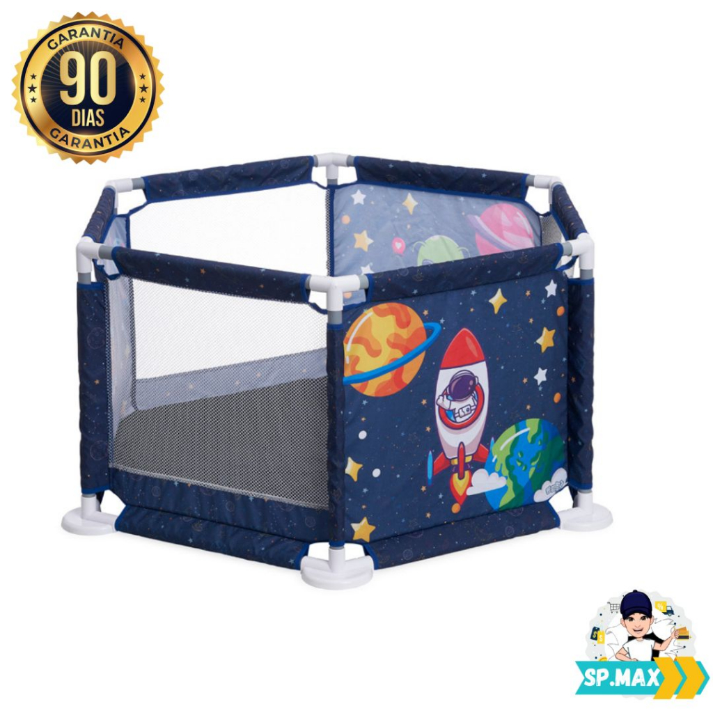 Cercado para crianças Cerca para bebês Cercado para jogos infantis Fácil de  instalar e transportar Cerca de segurança KidSafety Play Center Yard  (Azul,Verde) Happy Life (A 120x180x68 cm)