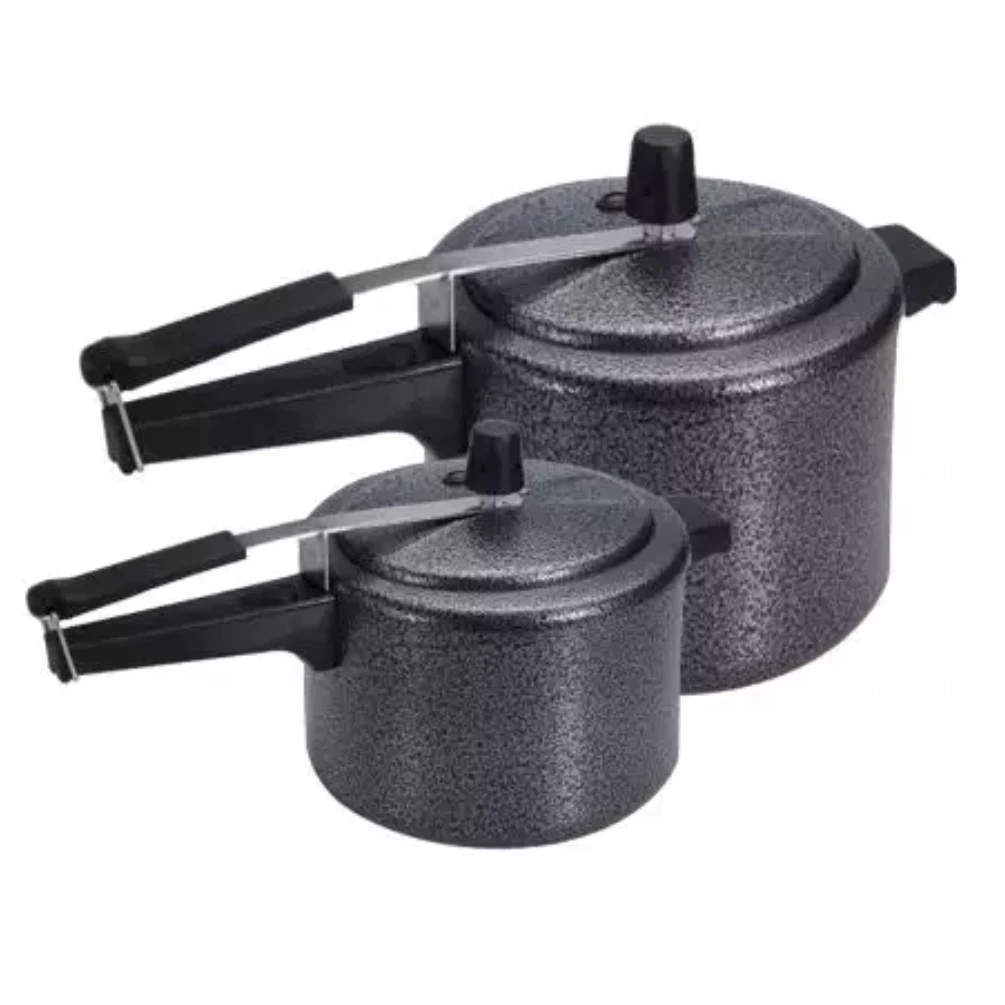 Kit com 2 Panelas de Pressão Craqueladas Alusol
