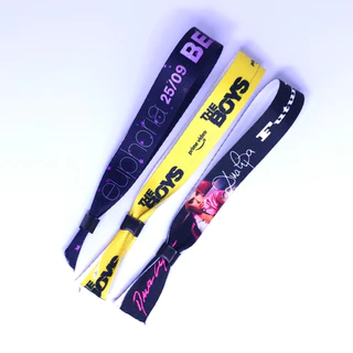 Pulseira de Identificação para Festas/Eventos de Tecido Personalizado Kit50-100