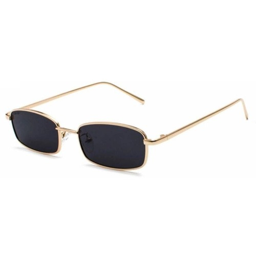 Óculos De Sol Quadrado Vintage - Armação De Metal, Lentes UV400, Estilo Retrô Unissex