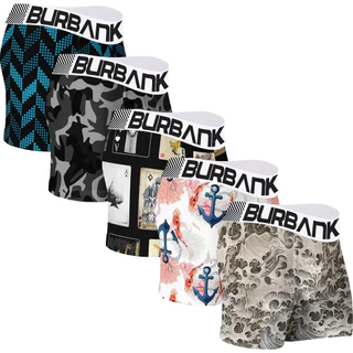 Kit 5 Cuecas Boxer Masculino Microfibra ADULTO