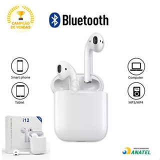 Fone De Ouvido Sem Fio I12 Tws Bluetooth Com Touch ios e android