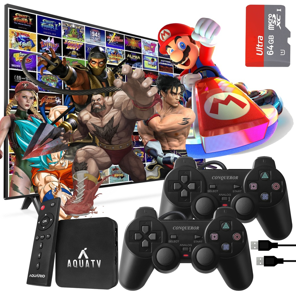 Vídeo Game Retro Jogos 32gb 2 Controles Super Oferta