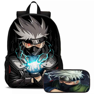 Desenho Naruto Anime Animado Ao Redor Mochila Escolar Infantil