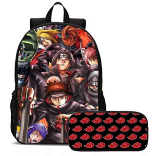 NARUTO-Akatsuki bolsa de peito vermelho nuvem para homens e mulheres,  mochila tiracolo, bolsa de ombro pequena, impermeável, casual, presente