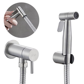 Ducha Higiênica Aço Inox Escovado Com Registro Nox15L Doan