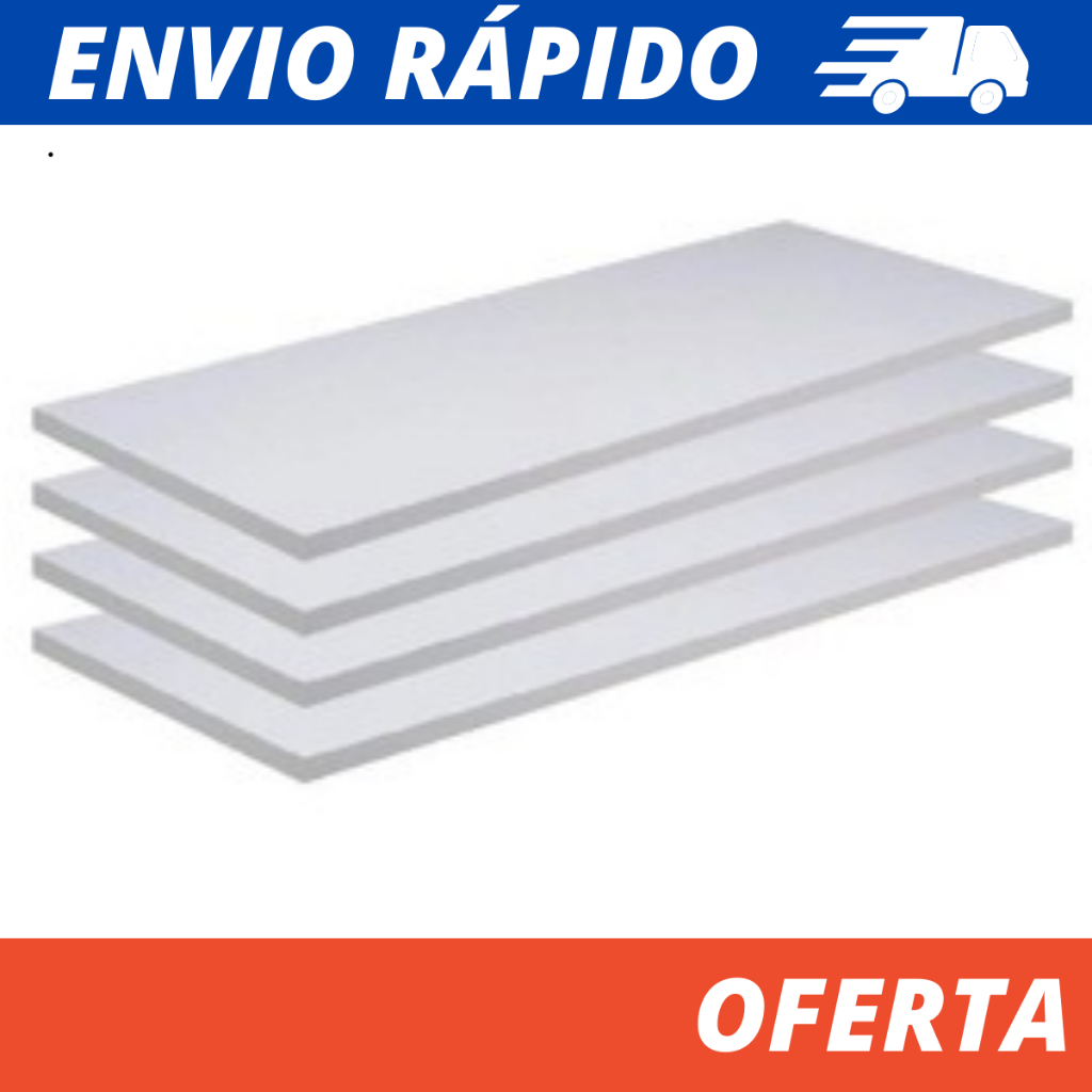 Kit 4 Prateleira Mdf Branco SEM Suporte L 65 Branco TX