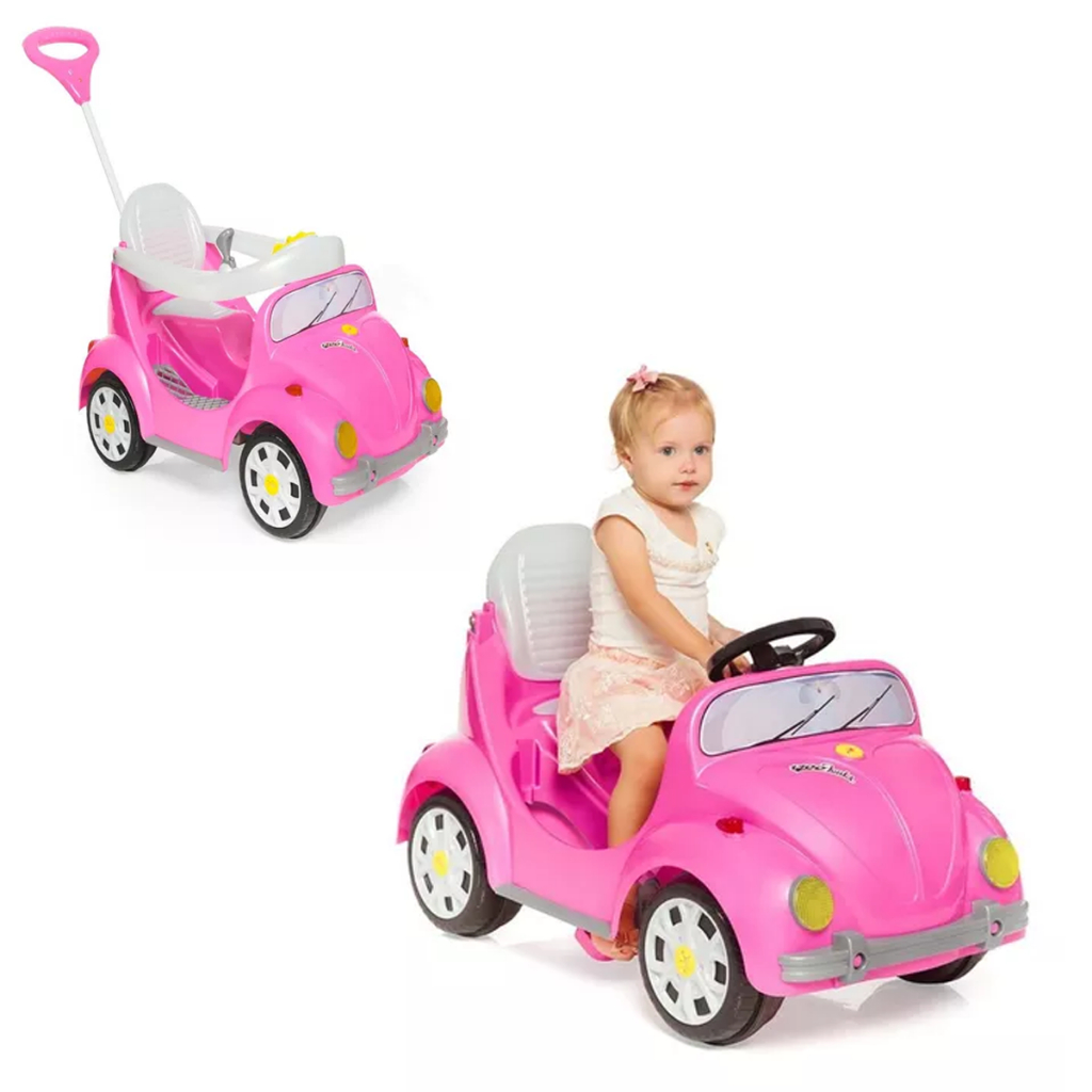 Carrinho Fusca de Passeio e Pedal Infantil Fouks 1300 2 Em 1 Pedal ...