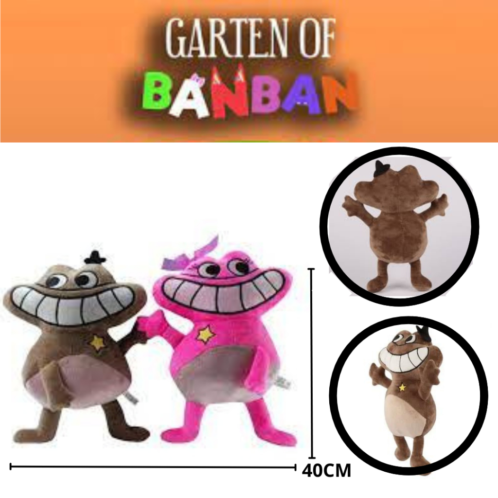 Pelúcia Creche do Banban Boneco Monstro Vermelho Banban 25cm
