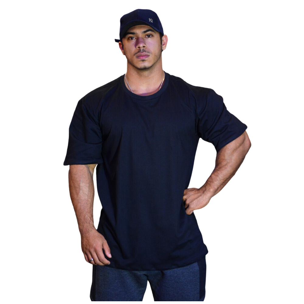 Camiseta Camisa Oversized Streetwear Larga Reta Algodão Lisa