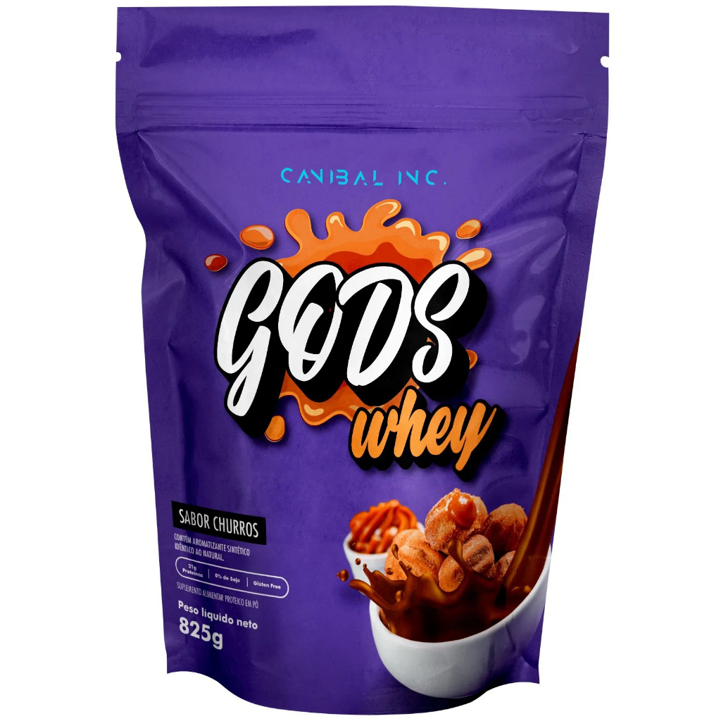 Gods Whey Concentrado 825g Canibal