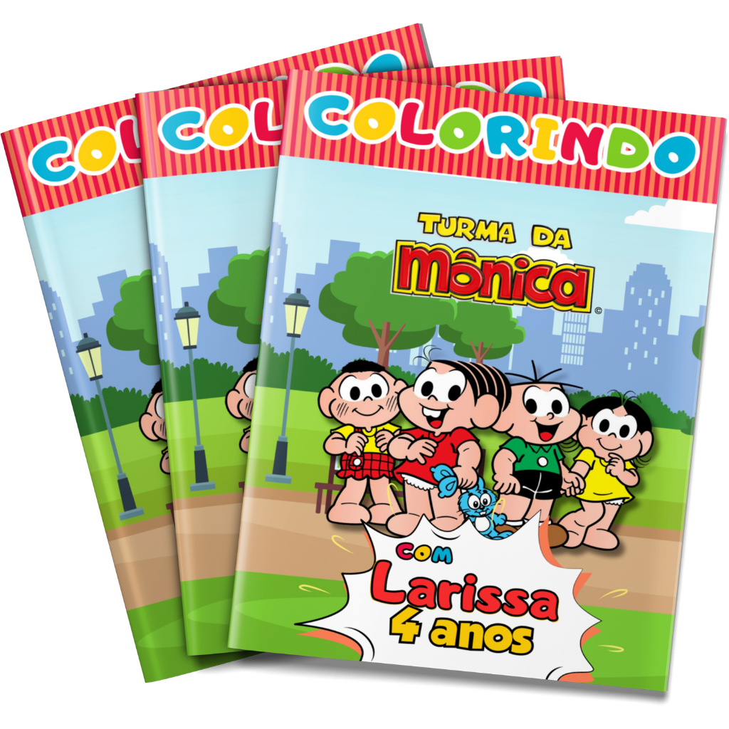 Livro de colorir Turma da Mônica Lembrancinha - 5 unidades | Shopee Brasil