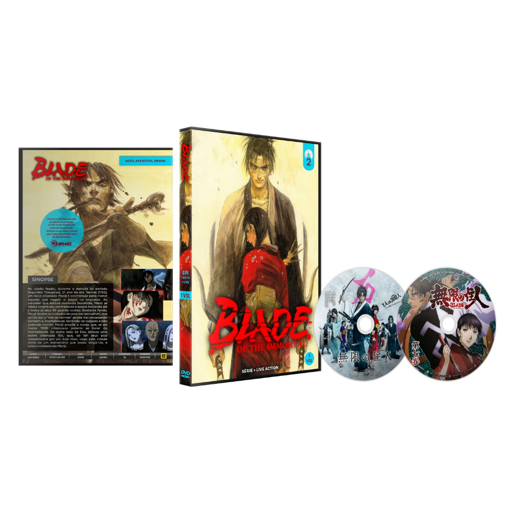 Dvd Blade of The Immortal (Mugen no Juunin) Completo + Live Action