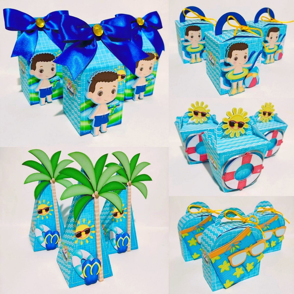 Kit Festa Infantil Personalizado Pool Party+brinde