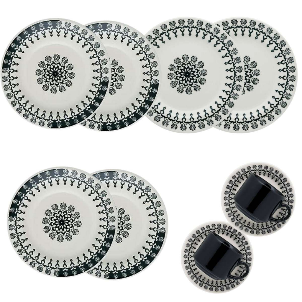 Conjunto De Jantar Biona Cerâmica 10 Peças Oxford FOLK